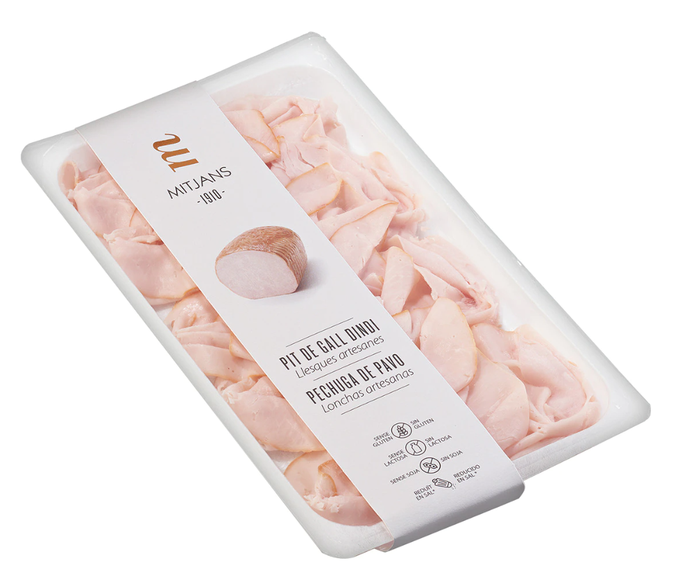 Salteado de verduras con jamón de york.